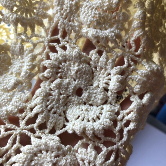 Vintage 1970’s Handmade crochet flower dress EUC - Picture 5 of 9
